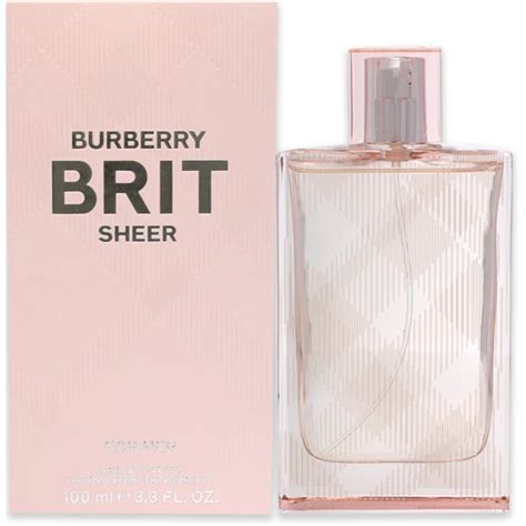 burberry brit sheer eau de toilette for women|Burberry Brit perfume 3.3 oz.